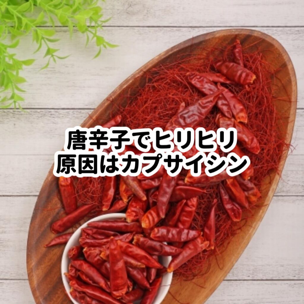 唐辛子でヒリヒリ原因はカプサイシン