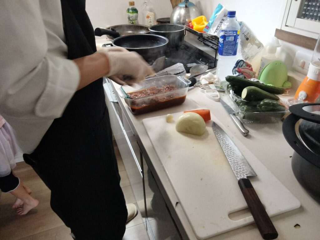 シェアダイン調理中